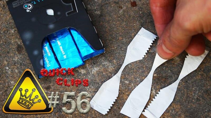 QC#56 - Gum Wrapper Fire Starter 