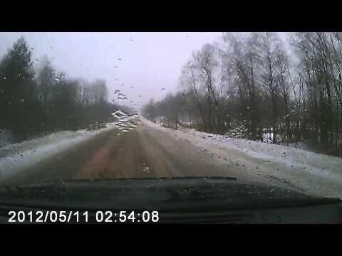 Слетел с дороги. ДТП 03.01.2015 Андреаполь. 