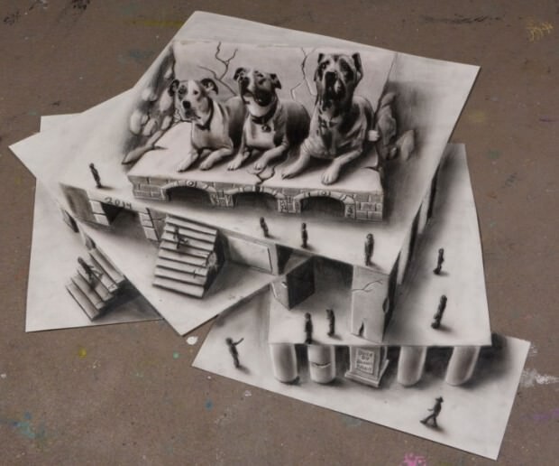Удивительные 3D-рисунки Рамона Брюина 