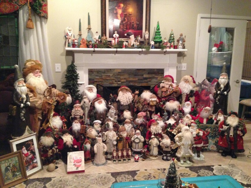 Коллекция Санта-Клаусов