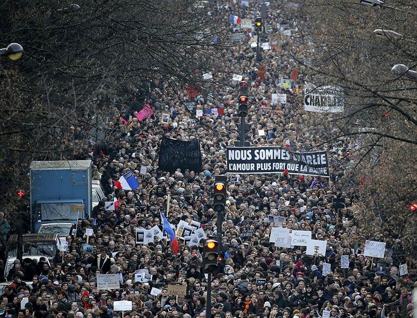 Республиканский марш в Париже. Ожидание и реальность