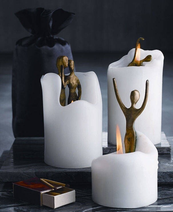 20 свечей с оригинальным дизайном