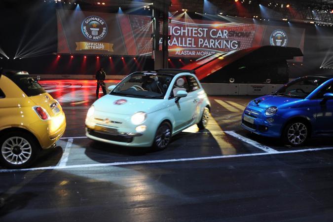 Fiat 500 sets Tightest Parallel Park Guinness World Record 