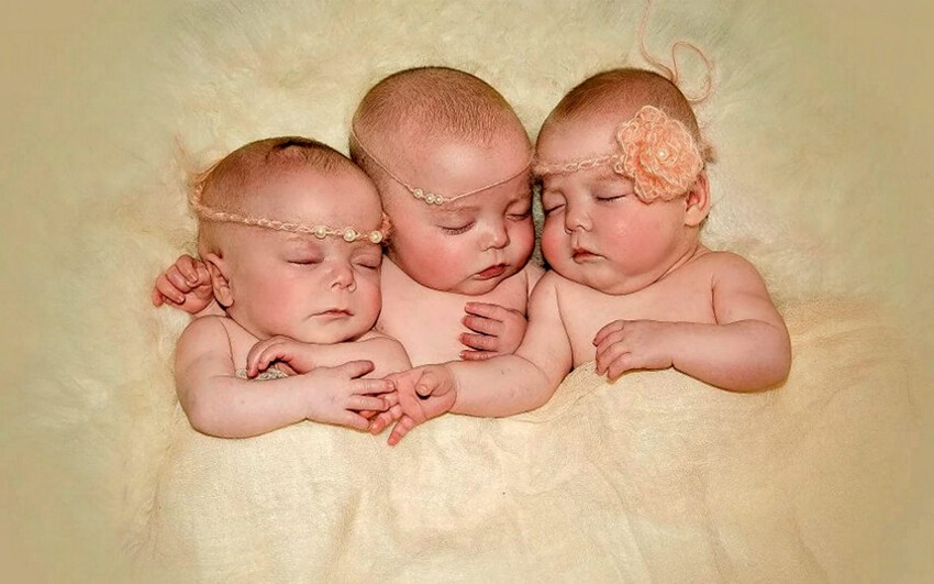 Спящие тройняшки 
