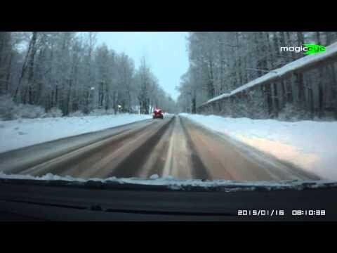 Колесо убежало. ДТП Саров 16.01.2015 