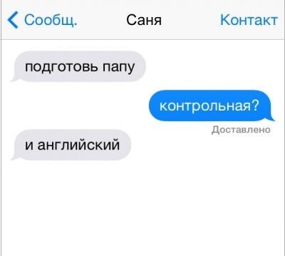 Смс-переписка мамы и сына