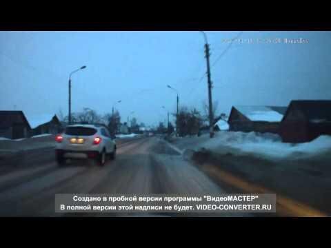 На ровном месте. ДТП 16.01.2015 