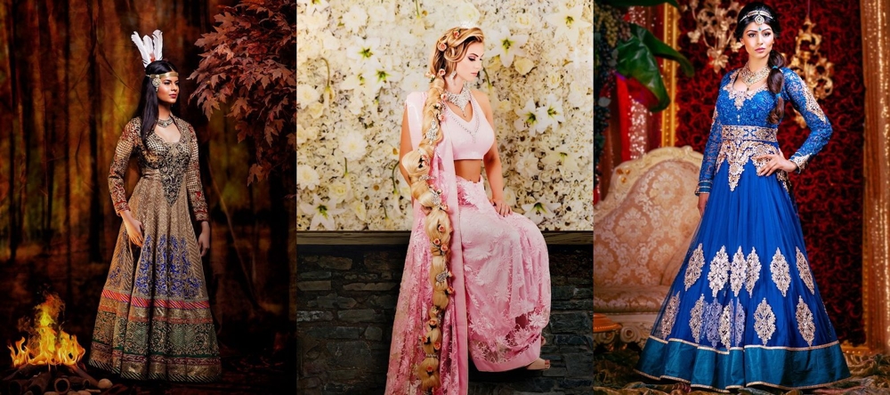 Фотографии индийских невест в образах диснеевских принцесс