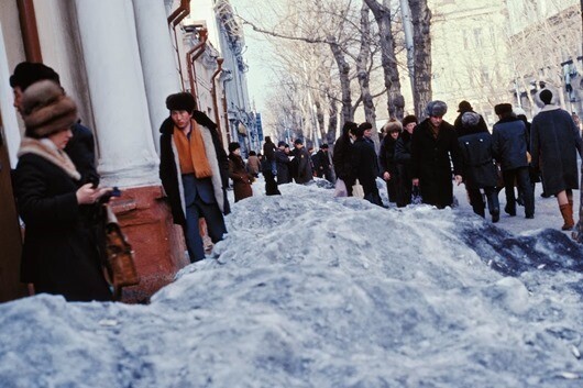 Зимние фотографии Москвы разных лет