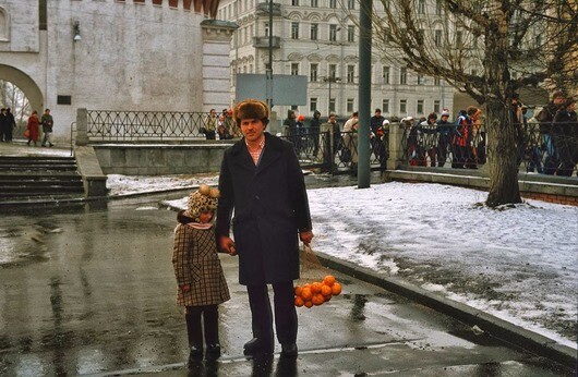 Зимние фотографии Москвы разных лет