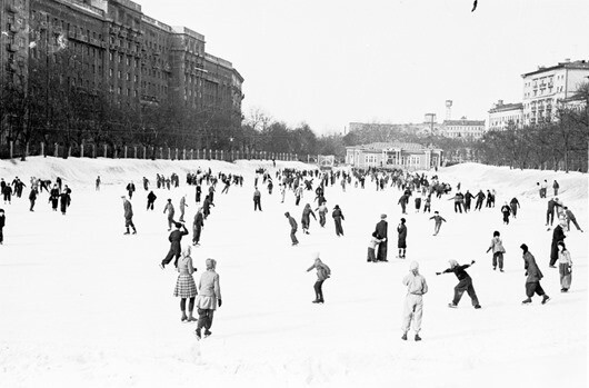 Зимние фотографии Москвы разных лет