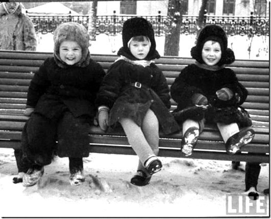 Зимние фотографии Москвы разных лет