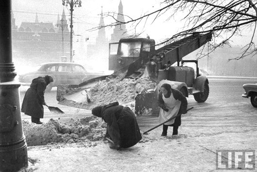 Зимние фотографии Москвы разных лет