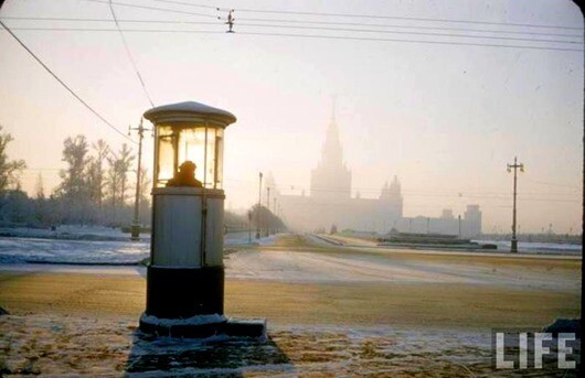 Зимние фотографии Москвы разных лет