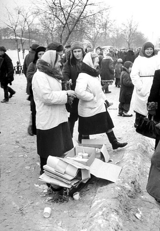 Зимние фотографии Москвы разных лет