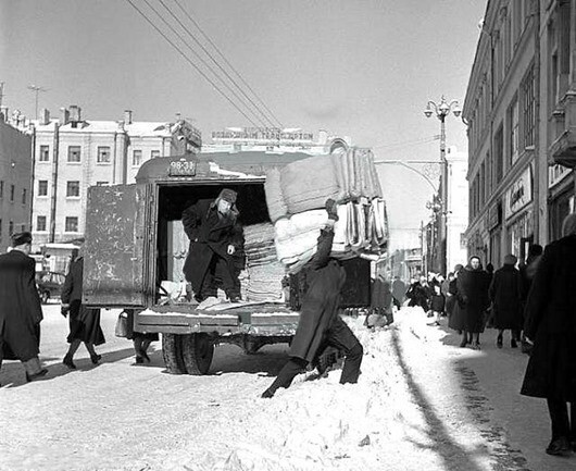 Зимние фотографии Москвы разных лет