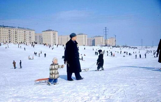 Зимние фотографии Москвы разных лет