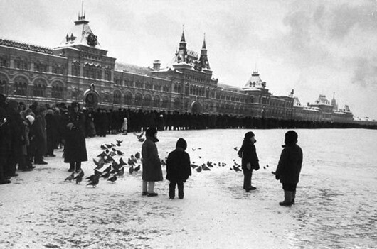 Зимние фотографии Москвы разных лет