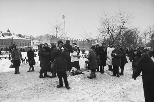 Зимние фотографии Москвы разных лет