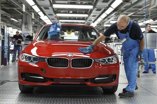 Сварка, сборка и покраска BMW 3er F30 на заводе в Германии 
