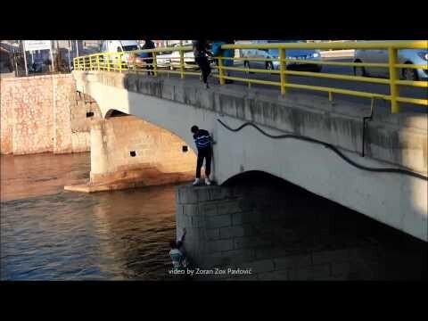 Спасение собаки на реке Нишава 