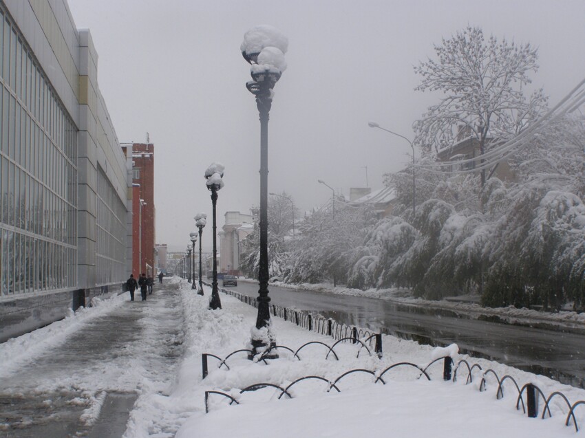 Снежная осень в уссурийске