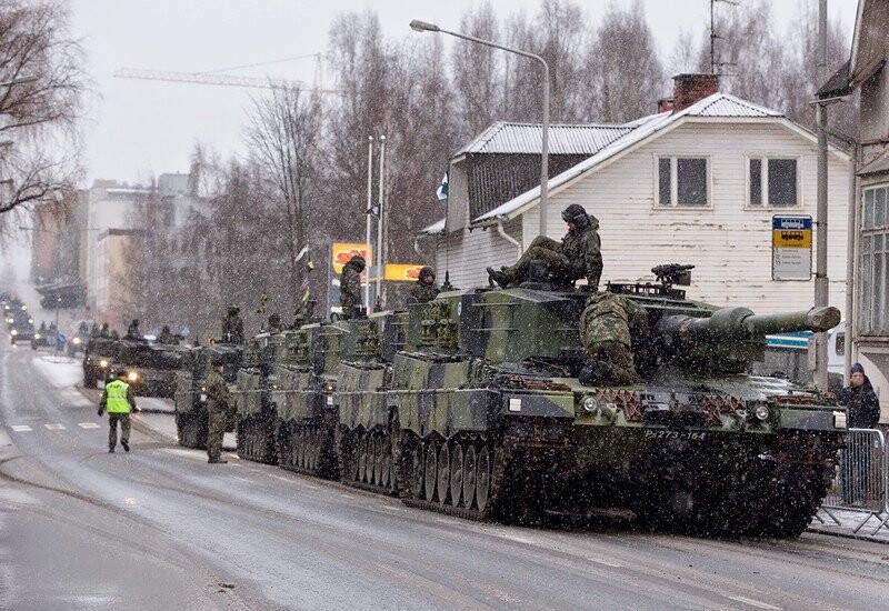 Парад финской армии в Хельсинки в честь Дня Независимости