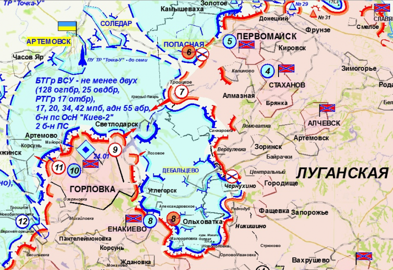Война на Донбассе. 25.01 - Итоги дня. (репост)