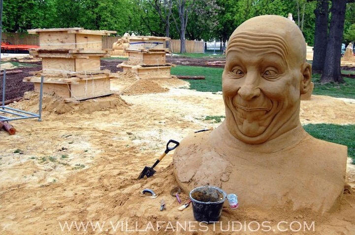 Песчаные скульптуры Рея Виллафейна 