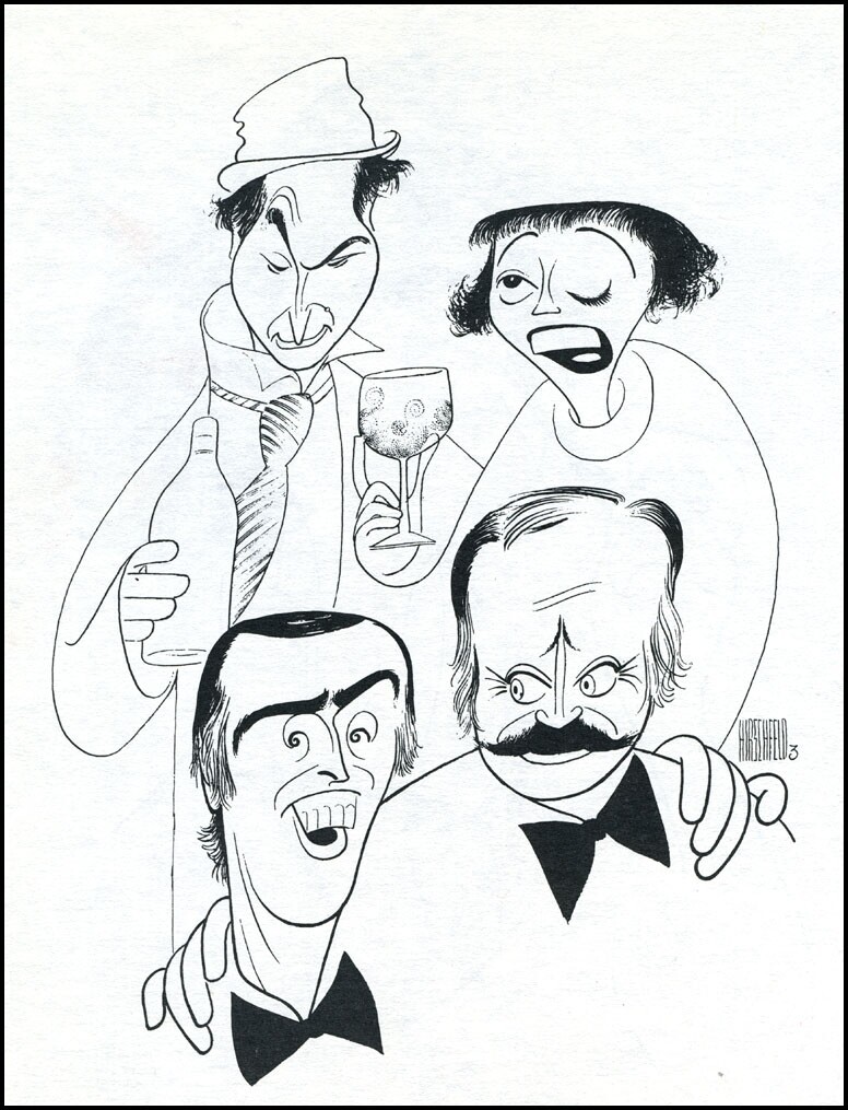 Карикатурист Al Hirschfeld и его "безобидное сумасшествие"