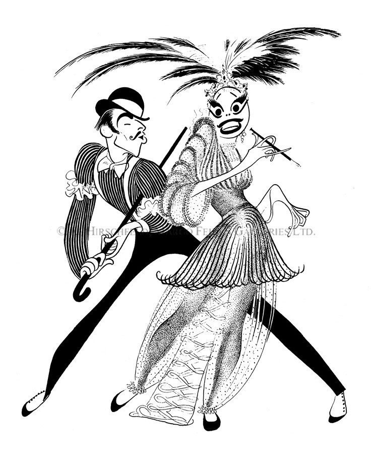 Карикатурист Al Hirschfeld и его "безобидное сумасшествие"