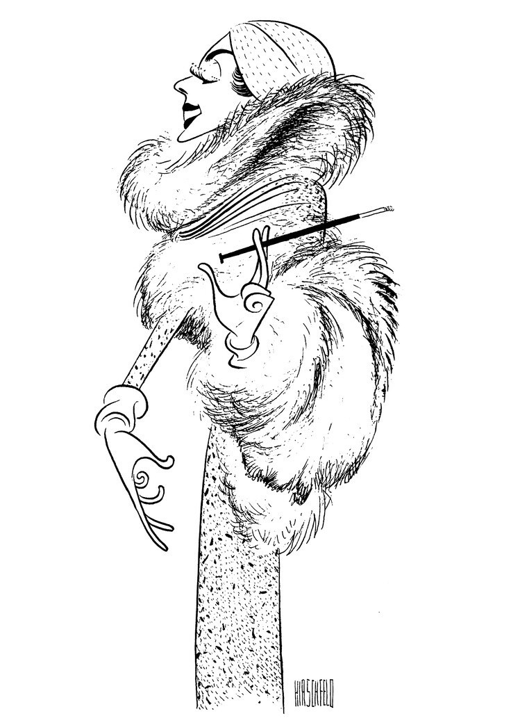 Карикатурист Al Hirschfeld и его "безобидное сумасшествие"