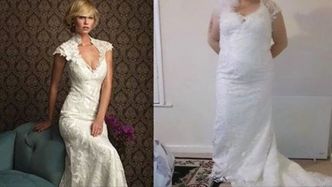 Ожидание и реальность: 15 свадебных платьев, купленных в Интернете
