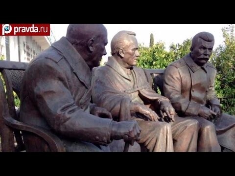 В Крыму открыли памятник Сталину 