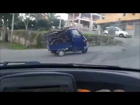  Piaggio Ape 50 и крутой подъем 