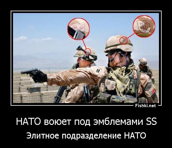 НАТО воюет под эмблемами SS