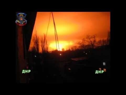 Очень мощный взрыв в Донецке 