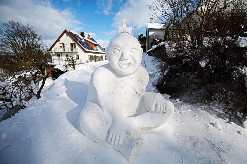 Снежная скульптура