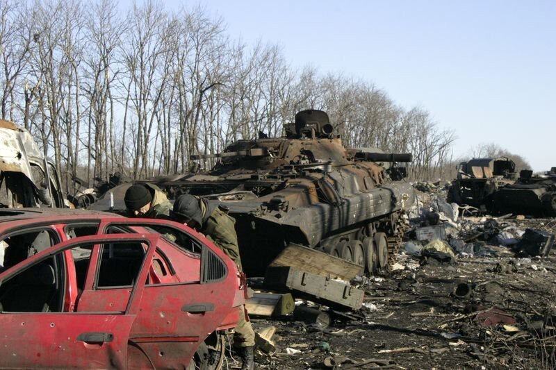 Подробности встречного танкового боя под Дебальцево в ночь на 18.02.15