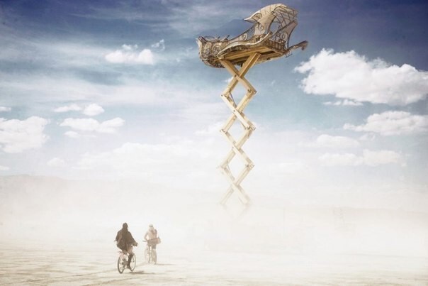 Необычный фестиваль «Burning Man»  в штате Невада