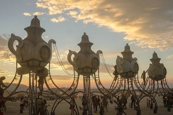 Необычный фестиваль «Burning Man»  в штате Невада