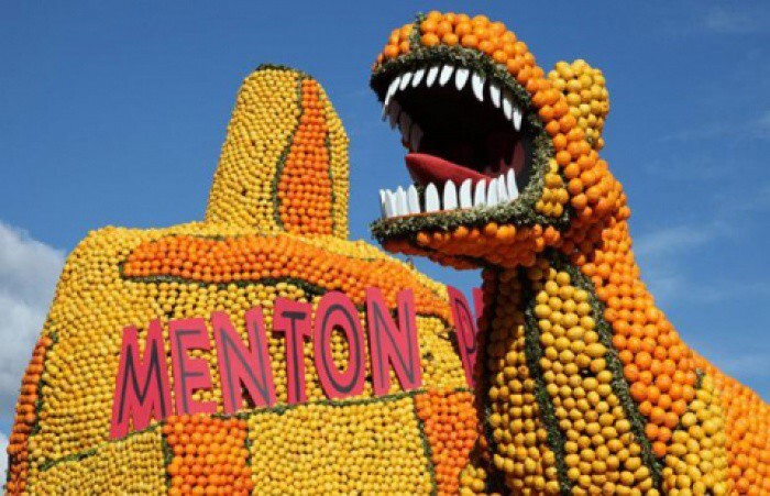 Фестиваль цитрусовых в столице лимонов Ментоне