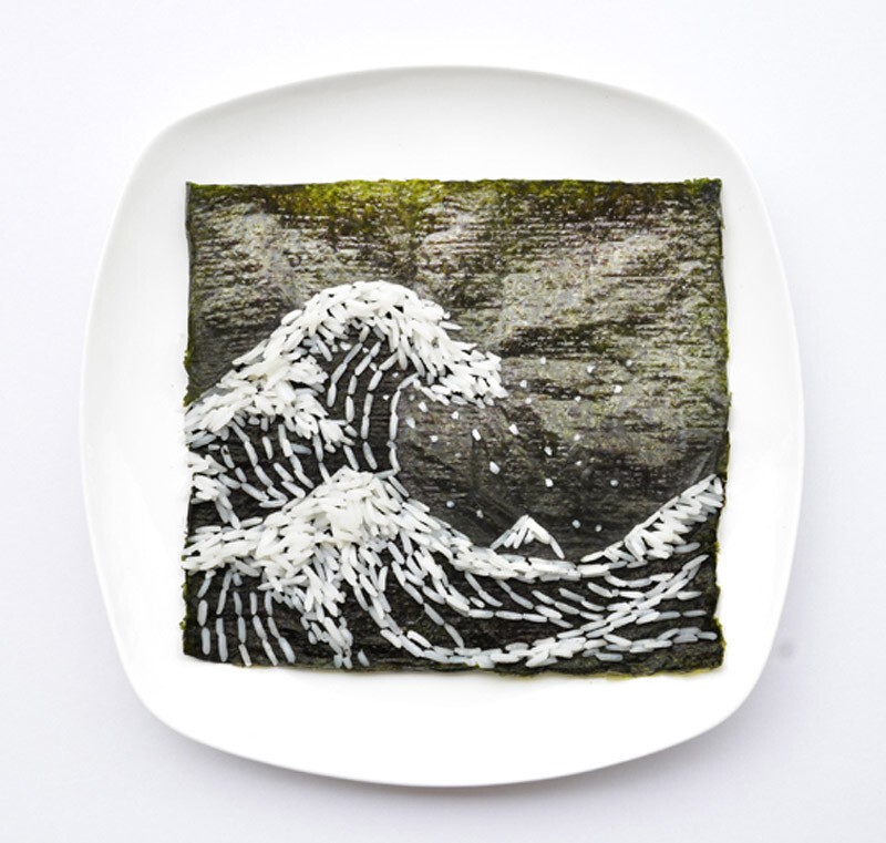 Хонг Юи, рисунки на тарелке  