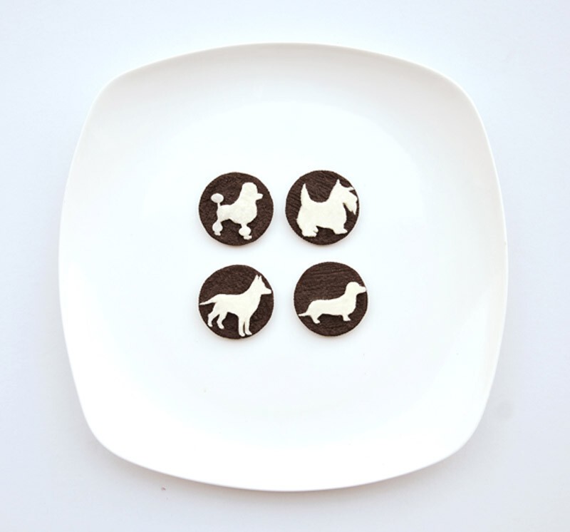 Хонг Юи, рисунки на тарелке  