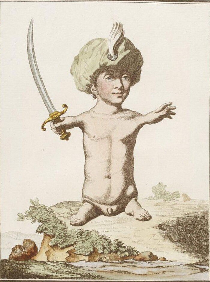 Рисунки из книги монстров XVIII века