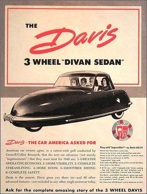 Davis Divan - трёхколёсный "диван" для четырёх человек