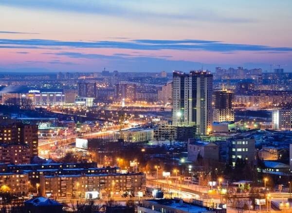 Город Челябинск с высоты