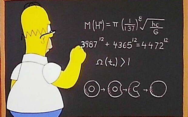 Гомер Симпсон рассчитал массу бозона Хиггса за десять лет 