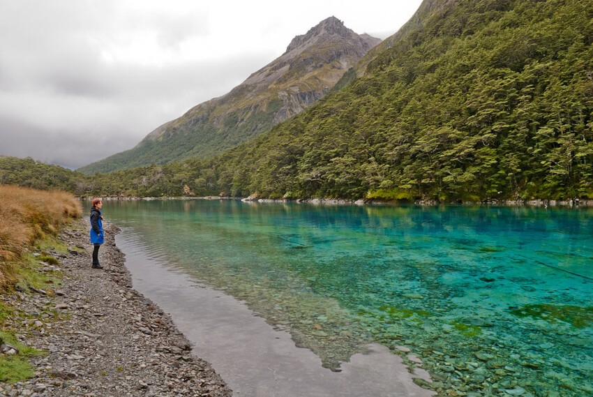 4. Голубое озеро, Новая Зеландия