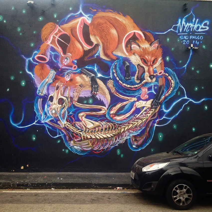 Уличное искусство от Nychos